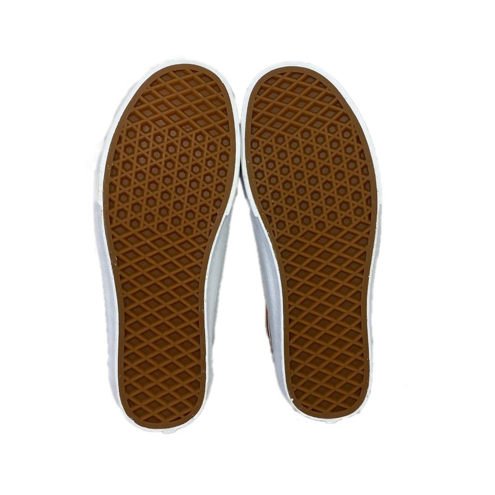 Vans Old Skool Pride Low Top White Leather Canvas Shoes - Picture 7 of 8